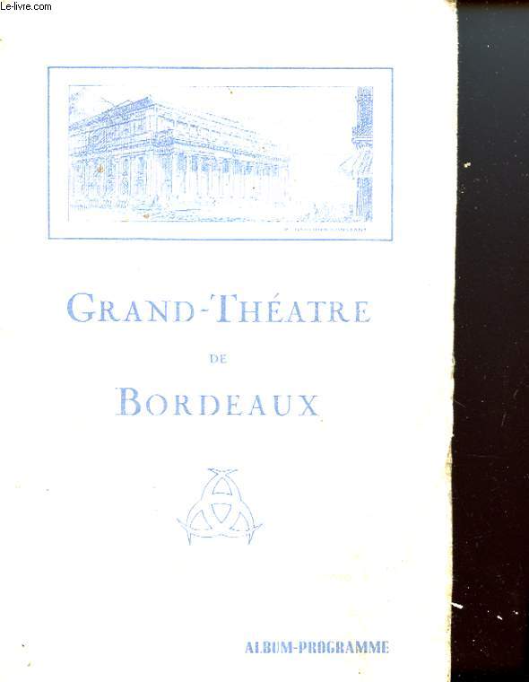 1 PROGRAMME GRAND-THEATRE DE BORDEAUX - SAISON 1936 - 1937 : MADAME BUTTERFLY