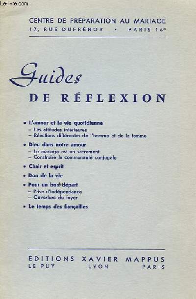 GUIDE DE REFLEXION