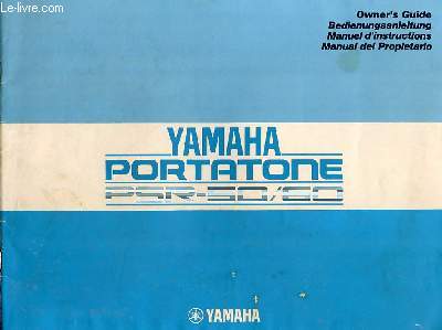 YAMAHA PORTATONE PSR-50/60 - MANUEL D'INSTRUCTIONS