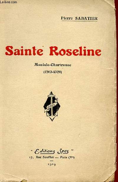 SAINTE ROSELINE - MONIALE-CHARTREUSE (1263-1329)