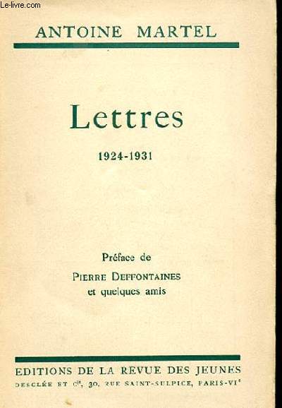 LETTRES 1924-1931