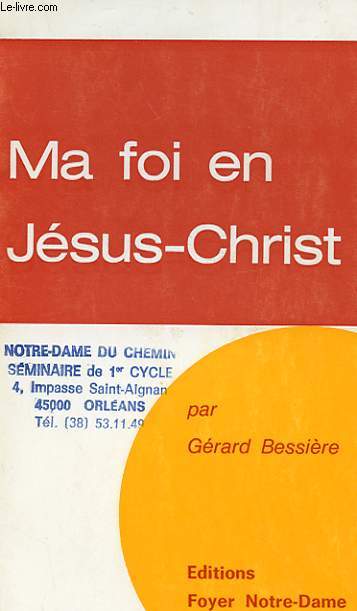 MA FOI EN JESUS-CHRIST