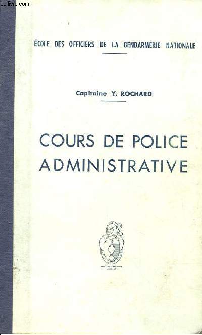 COURS DE POLICE ADMINISTRATIVE