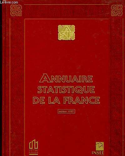 ANNUAIRE STATISTIQUE DE LA FRANCE