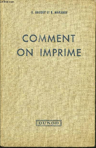 COMMENT ON IMPRIME