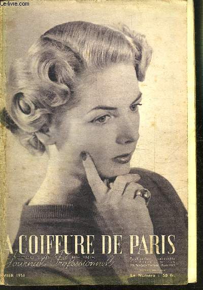 REVUE MENSUELLE: LA COIFFURE DE PARIS- JOURNAL PROFESSIONNEL / N 476 / JANVIER 1951