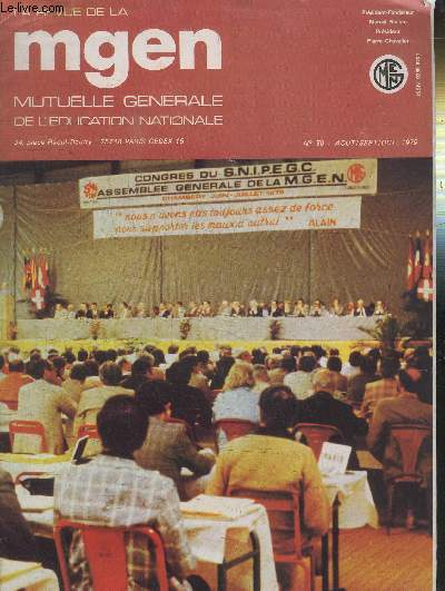 LA REVUE DE LA MGEN N50 (MUTUELLE GENERALE DE L'EDUCATION NATIONALE)
