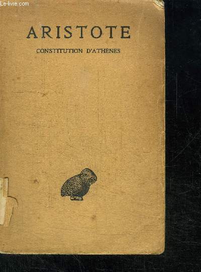 ARISTOTE CONSTITUTION D'ATHENES