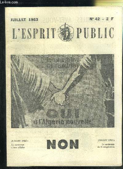 L'ESPRIT PUBLIC N42 JUILLET 1963