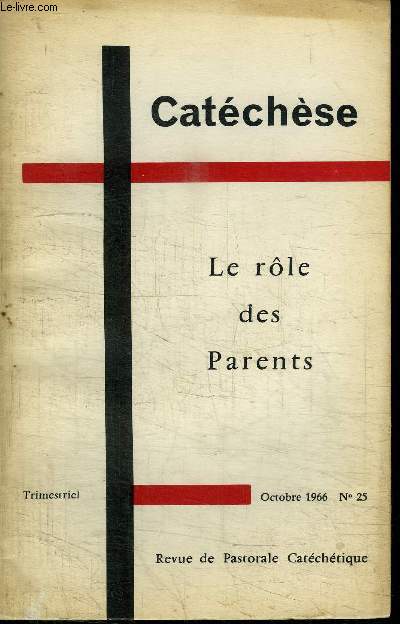 CATECHESE N25 - Le rle des Parents