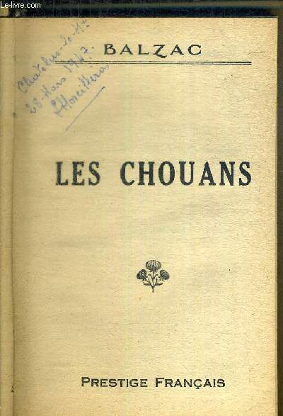 LES CHOUANS - COLLECTION PRESTIGE FRANCAIS
