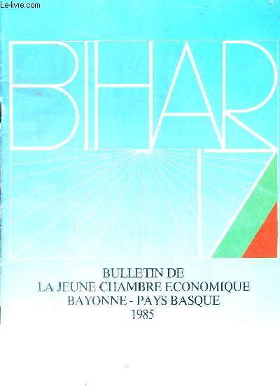 BULLETIN DE LA JEUNE CHAMBRE ECONOMIQUE BAYONNE-PAYS BASQUE 1985