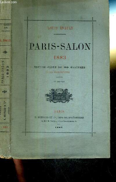PARIS-SALON 1883 - 1er volume