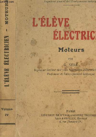 L ELEVE ELECTRICIEN - MOTEURS