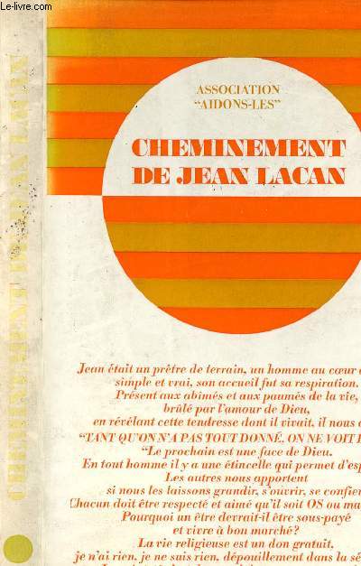 CHEMINEMENT DE JEAN LACAN