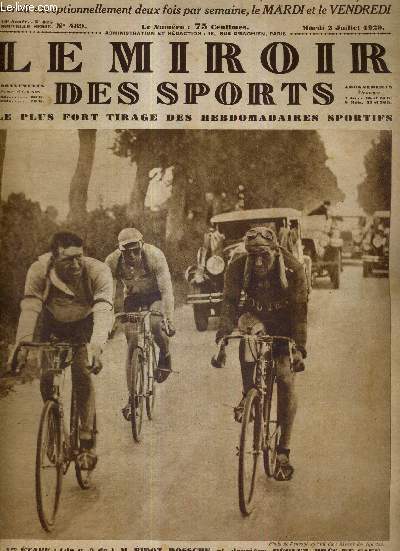 LE MIROIR DES SPORTS - N 489 - 2 juillet 1929 / 1re tape : M. Bidot, et, derrire, Dolet, prs de Caen / Schmeling se qualifie, aux dpens de Paolini, pour le championnat du monde de boxe...