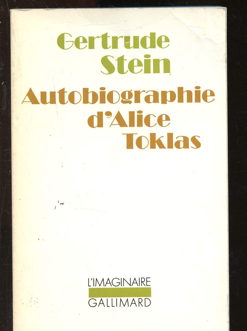 Autobiographie d'Alice Toklas