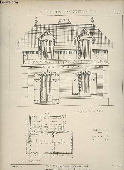 La petite construction n1 - 1re Anne / Sommaire : Petit pavillon  Sanvic de M.W. Cargill, Ecurie-remise  Frayssinet, de M. Bousquet,