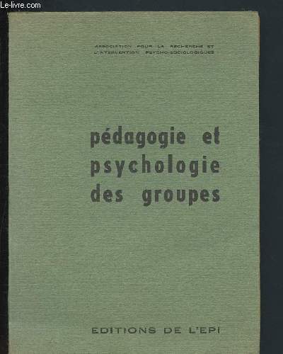 Pdagogie et psychologie des groupes