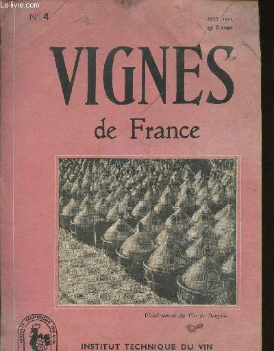 Vignes de france - N4 - Mai 1953
