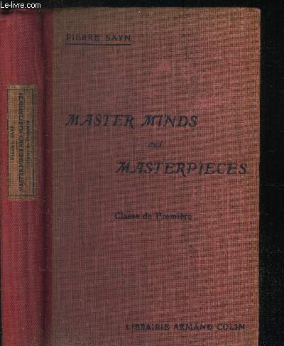 Master minds and masterpieces - Classes de Premire