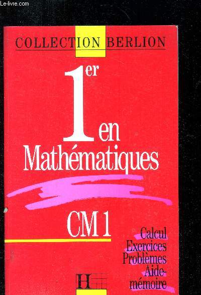 1er en mathmatiques CM1