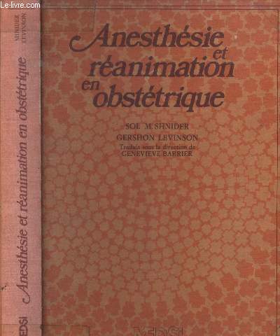 Anesthsie et ranimation en obsttrique