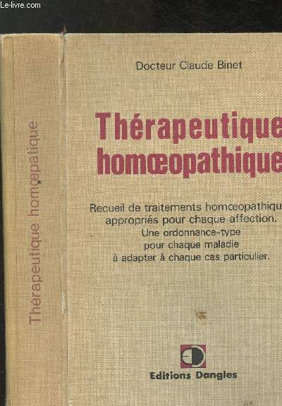 Thrapeutique homopathique