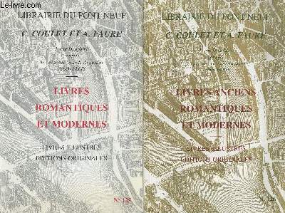 Catalogue de la Librairie du Pont Neuf - n125 et n126 - Livres anciens, Romantique et modeernes, livres illustrs, ditions originales