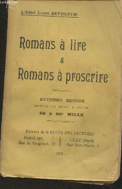 Romans  lire & romans  proscrire