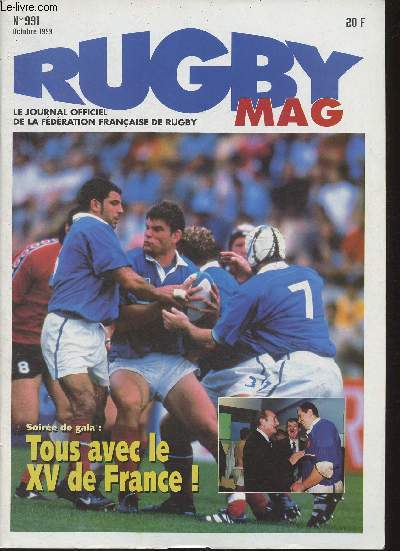 Rugby Mag- n991- Octobre 1999-Sommaire: La FFR prime- Un 