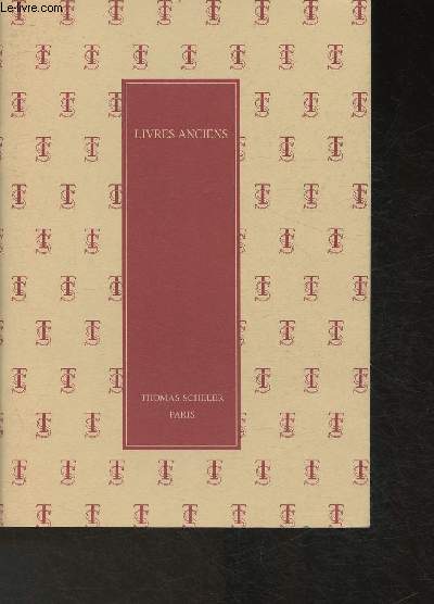 Catalogue hors srie de la librairie Thomas Scheller- Octobre 2007