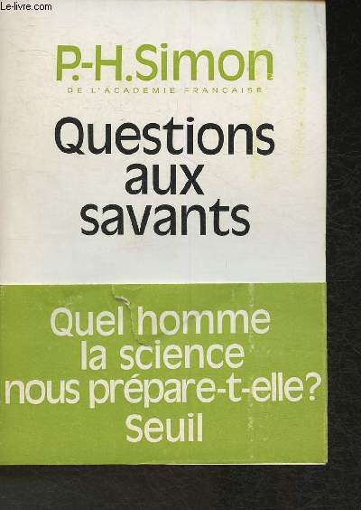 Questions aux savants- Essai