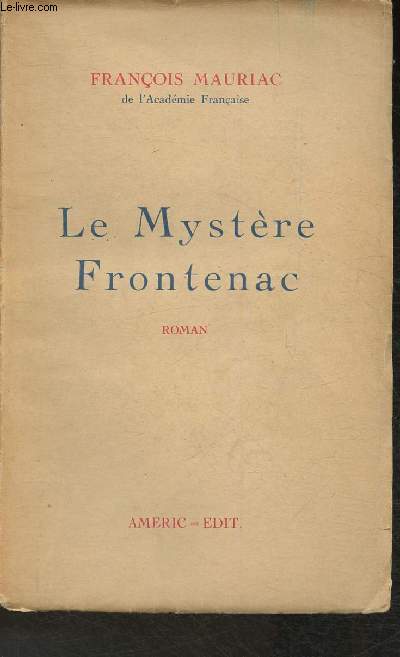 Le mystre Frontenac- Roman