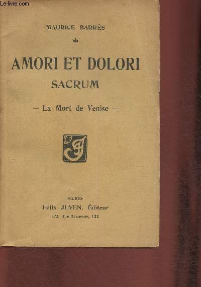 Amori et Dolori- Sacrum- La mort  Venise