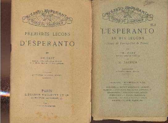 2 volumes/ L'esperanto en dix leons+ Premires leons d'Espranto (Collection 
