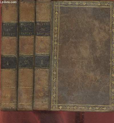 Oeuvres compltes Tomes I, II et IV (3 volumes, tome III manquant)
