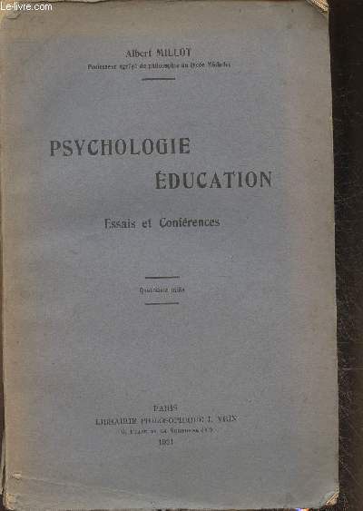 Psychologie, ducation- Essais et confrences