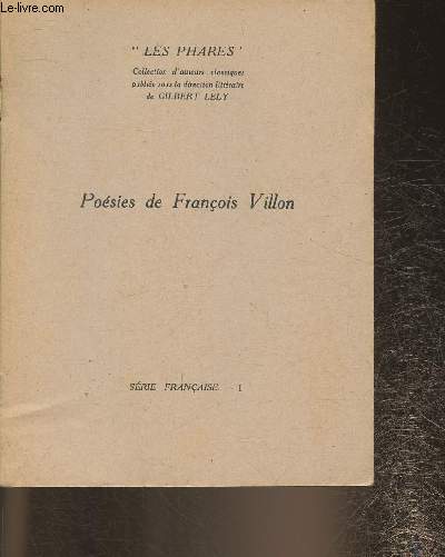 Posies de Franois Villon (Collection 