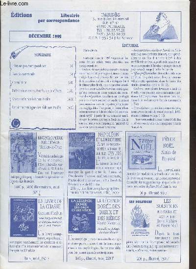 Catalogue des ditions Pards- Dcembre 1995