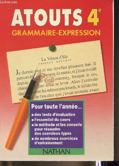 Atout 4e- Grammaire-Expression