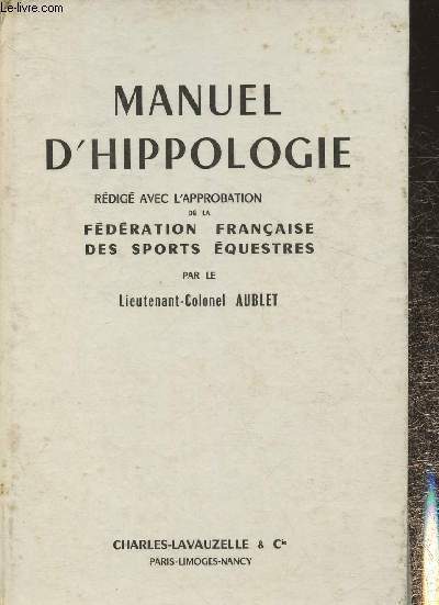 Manuel d'Hippologie