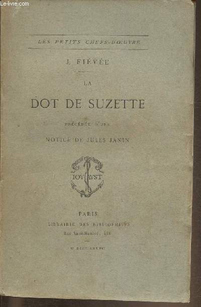 La Dot de Suzette prcde d'une notice par Jules Janin