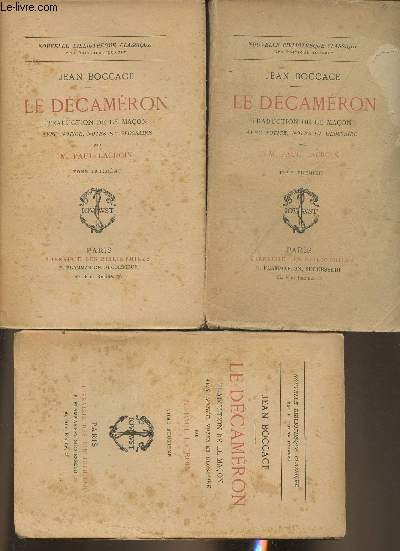 Le dcamron Tomes I, II et III (3 volumes)
