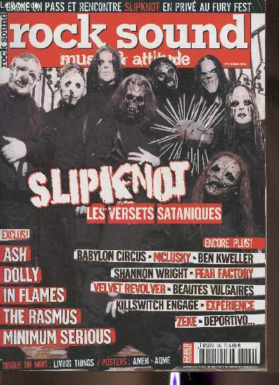 Rock Sound n124- Mai 2004-Sommaire: Slipknot- Saez- Dolly- Ash- The rasmus- Beauts vulgaires- Tendances- Velvet revlover- Living things- etc