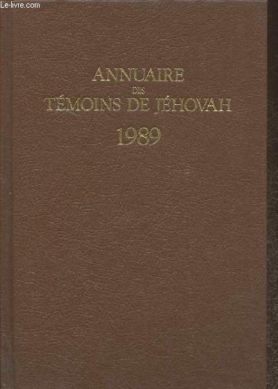 Annuaire des Tmoins de Jhovah 1989