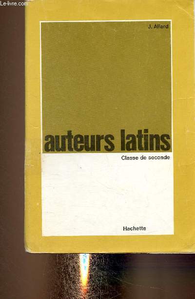 Auteurs latins. Classe de seconde