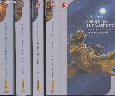 Les chroniques de Kondor Tomes 1  4 (4 volumes) Pug, l'apprenti/Milamber, le mage/Silverthorn/Tnbres sur Sethanon