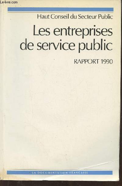 Les entreprises de service public- Rapport 1990
