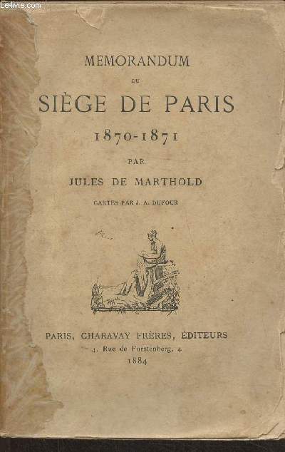Memorandum du Sige de Paris 1870-1871
